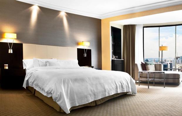 The Westin Kuala Lumpur Hotel includes rooms of various sizes and great views.