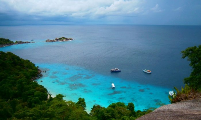 Similan beaches are famous for their beauty despite their small size and small numbers