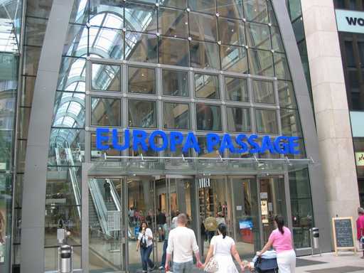 Europa Passage Mall is one of the most important malls in Hamburg, Germany
