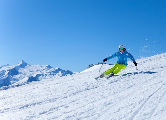 Winter tourism in Zell am See Austria