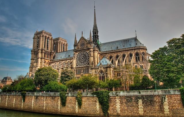 Notre Dame Cathedral is one of the most important tourist churches in Paris