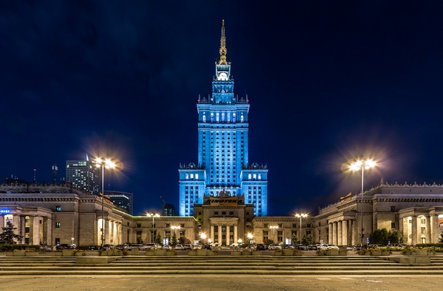 Palace of Culture and Science in Warsaw Poland