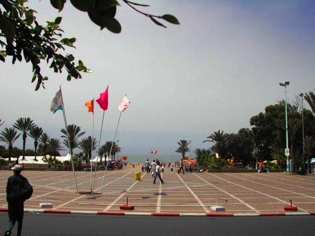 A scene of the Hope Square in Agadir