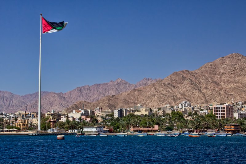 A scene of Aqaba Water Park