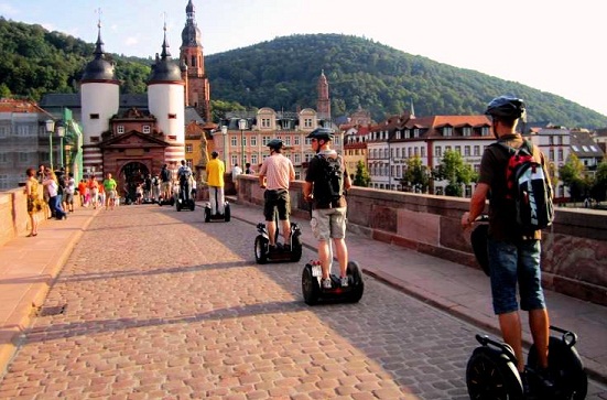 Segway Tour over the old bridge in Heidelberg