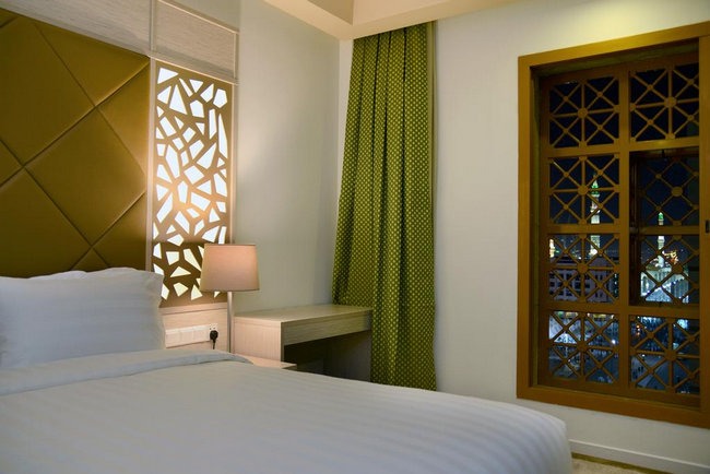 Beautiful view from the window of the best hotels, Al Salam Street, Medina