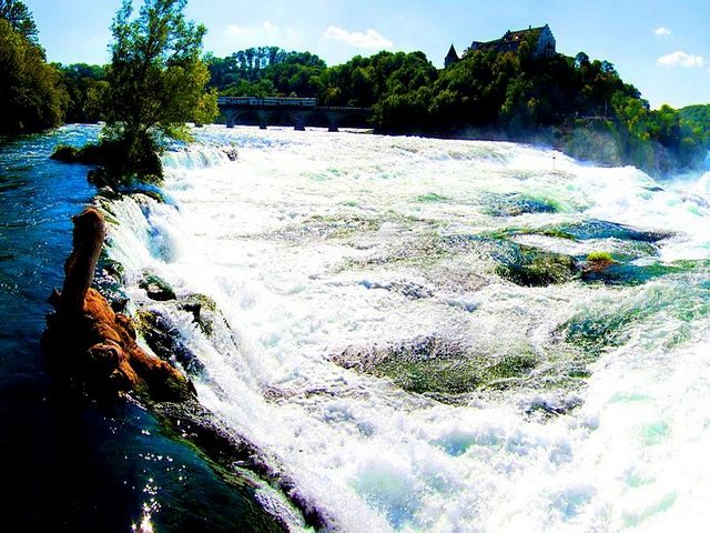 The Rhine Falls in Zurich