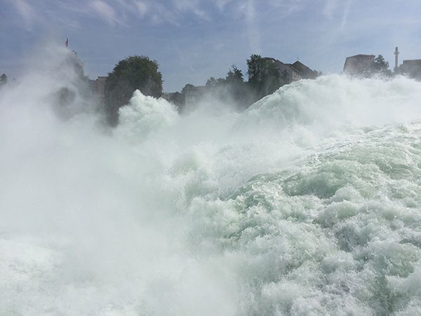 The Rhine Falls ... the largest and most beautiful in Europe