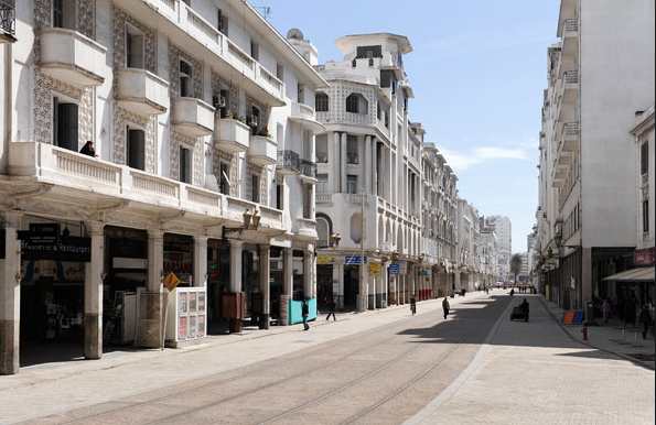 Mohammed V Street is one of the most important tourist places in Casablanca