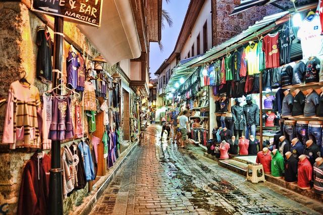 The old market in Antalya