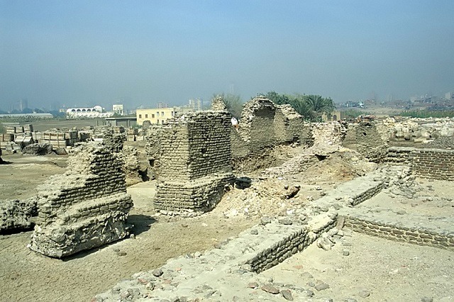 Ruins of the city of Fustat, near the Babylon Fortress, Cairo