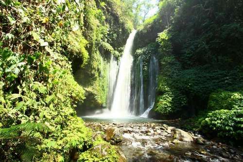 Theo Clip Waterfall in Lombok, Indonesia