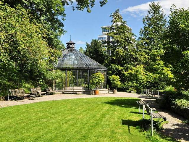 The old botanical garden in Zurich Switzerland