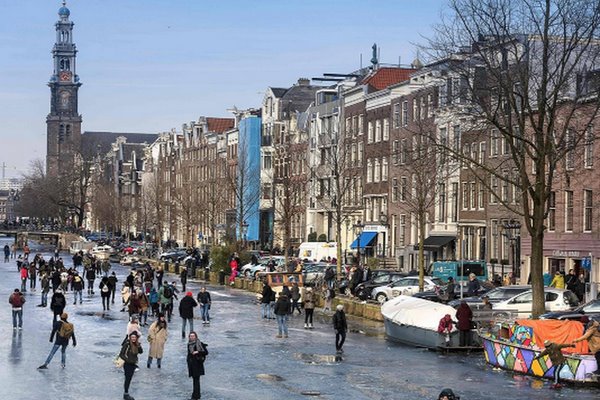 Amsterdam in the winter is one of the most beautiful cities in the Netherlands