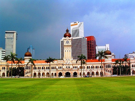 A scene of Sultan Abdul Samad Building in Kuala Lumpur