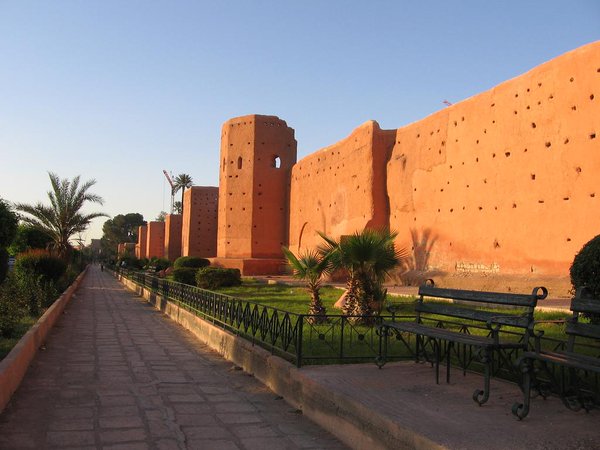 The Marrakesh Wall is one of the most beautiful features of the Moroccan city of Marrakech