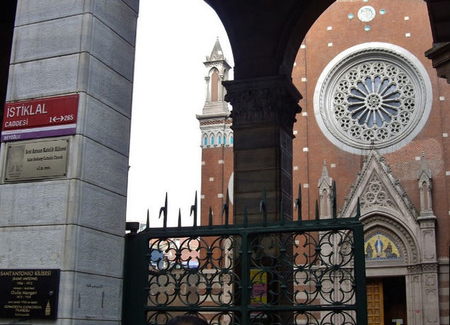 St. Antoine Istanbul Church on Istiklal Street