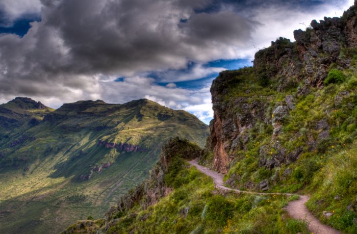 The Inca Path in Machu Picchu