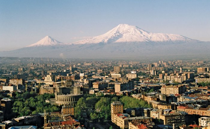 Armenia and Mount Ararat appears