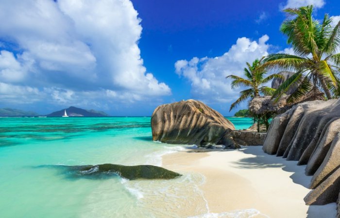 Seychelles is famous for its tropical islands with charming sandy beaches