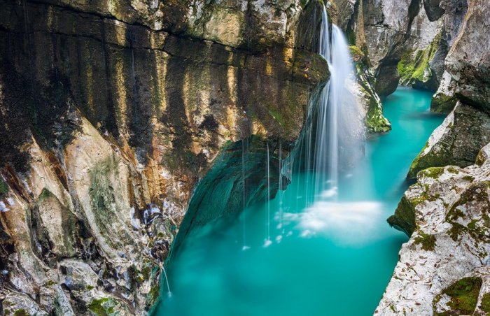 Stunning waterfalls in Bovec