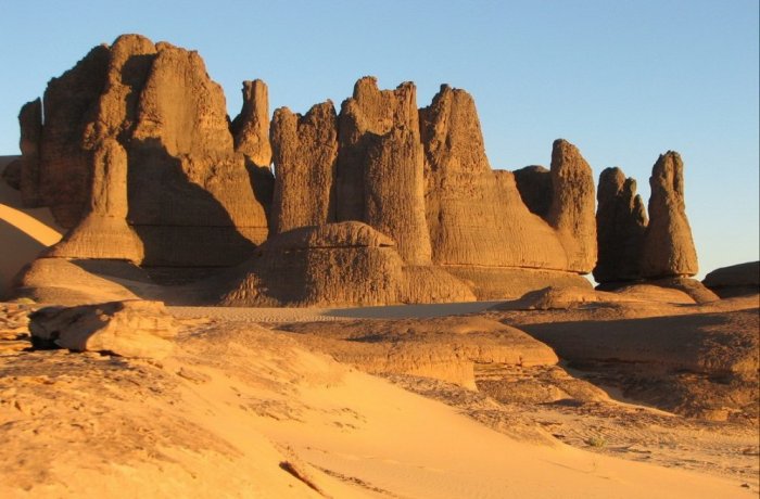 Wonderful natural scenes in the Hoggar Mountains