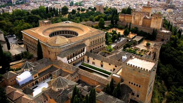 The Alhambra in Granada is one of the most beautiful places of tourism in Spain