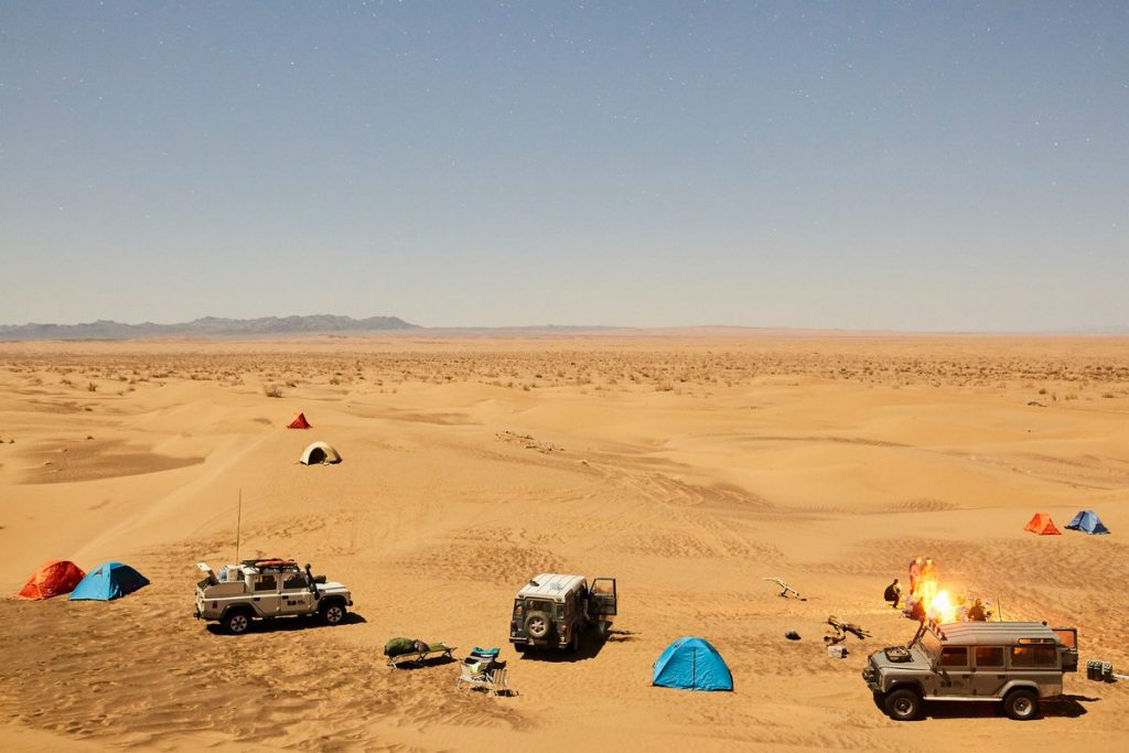 The most important camping areas in Dubai