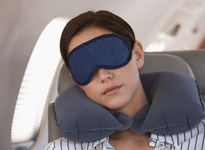 A good sleep in the plane