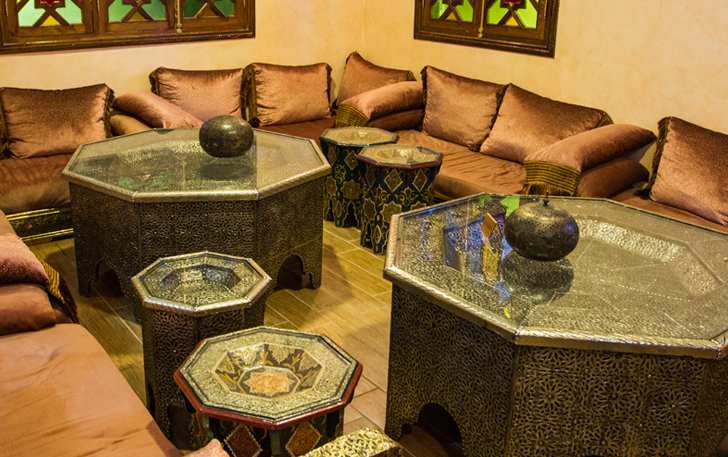 Riad Marrakech restaurant is one of the most famous restaurants in Milan