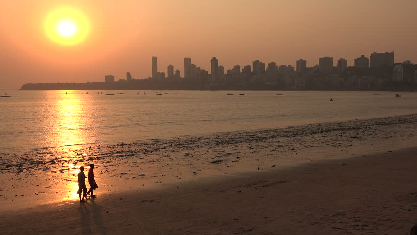 Chowpatty Beach in Mumbai