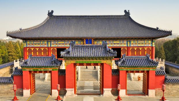 The Temple of Heaven in Beijing is one of the most beautiful tourist places in Beijing, China