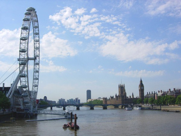 The London Eye is one of the most important places of tourism in London, England