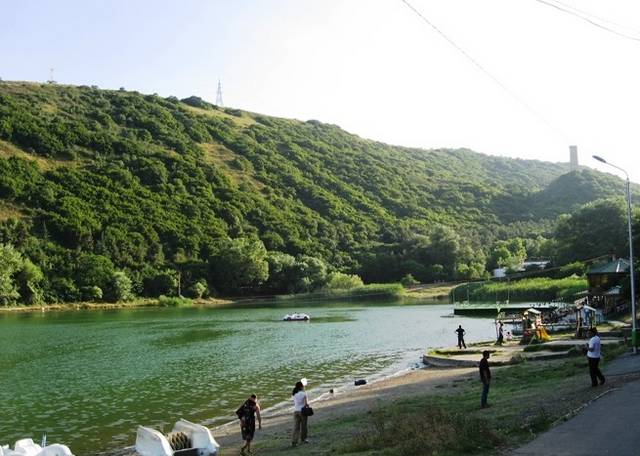 Turtle Lake in Tbilisi is one of the most famous parks in Tbilisi, Georgia