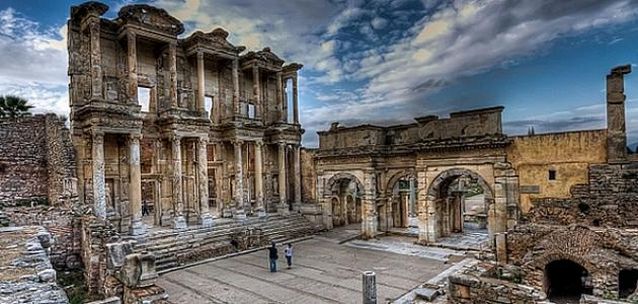 The ancient city of Ephesus in Izmir, Turkey