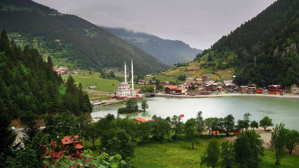 The town of Uzungol near Trabzon is one of the most famous tourist places in Turkey