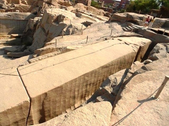 The missing obelisk in Aswan