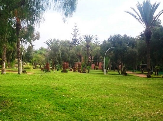 A scene of Olhao Park in Agadir