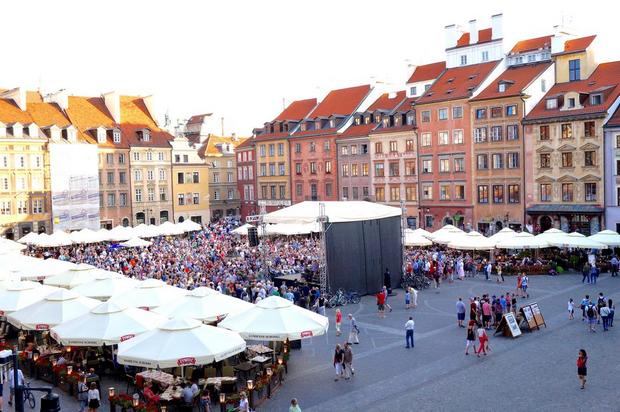 The old town in Warsaw Poland