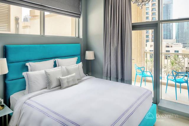 The 29 apartments in Dream Inn Apartments in Dubai offer units with modern furnishings, which are the most beautiful among the Dubai Mall apartments 