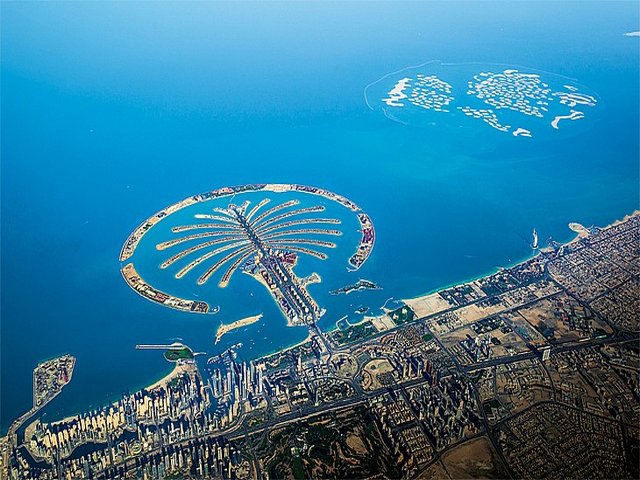The Palm Island in the Emirates Dubai