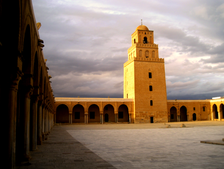 The Aqba Bin Nafi Mosque ... one of the best places of tourism in Kairouan ...