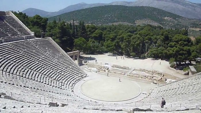 Epidaurus is a Greek historical theater and is described as a historical architectural marvel not only of its huge size and ability to absorb huge numbers of audiences