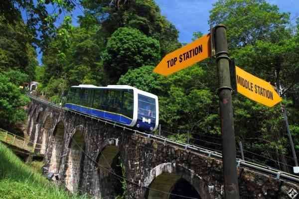 Train ride of Penang Hill Plateau - Tourist activities in Penang PENANG
