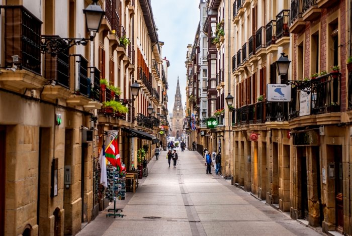 The Old Town area is one of the most popular tourist destinations in San Sebastian