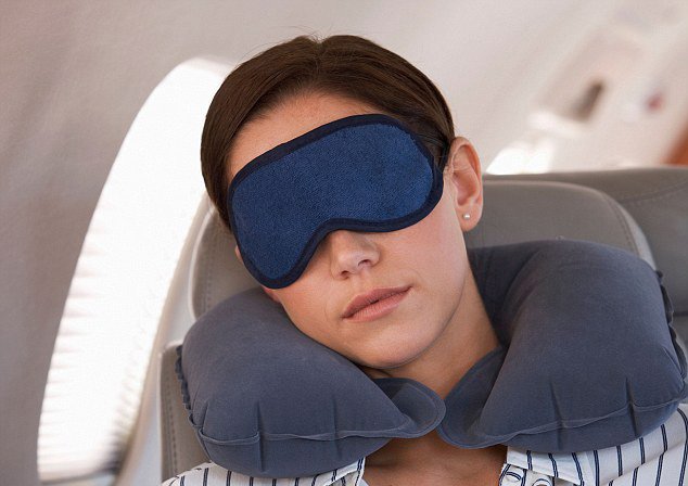 Sleep mask and neck pillow