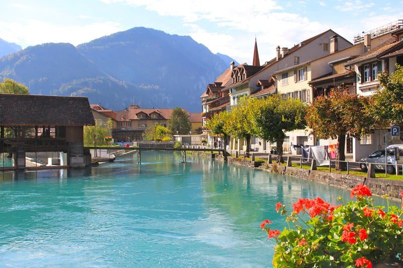 Where is Interlaken located and what are the most important cities near it
