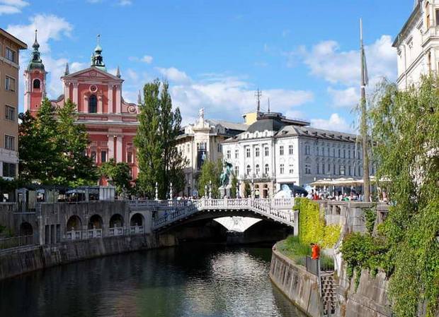 Where is Ljubljana located and what are the most important cities near Ljubljana