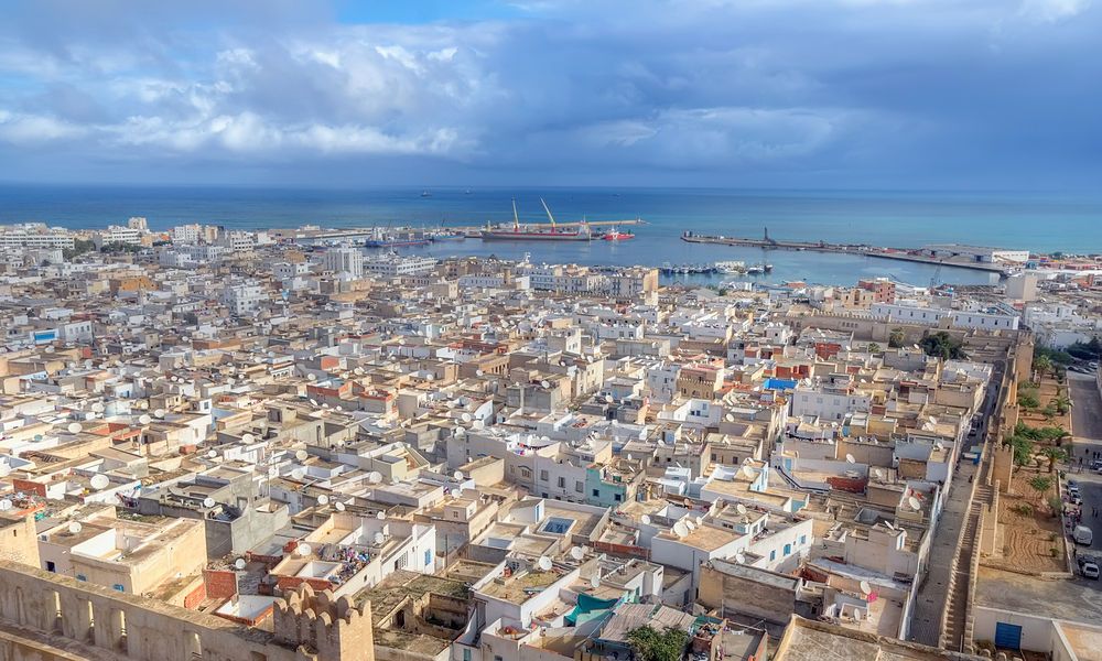 Where is Sousse located and what are the most important cities near Sousse?