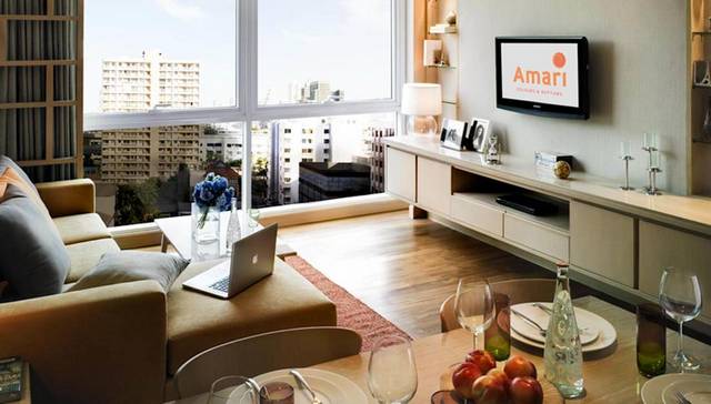 Amari Bangkok Residence, as a branch of Amari Bangkok Hotel, includes various units with many facilities and services.